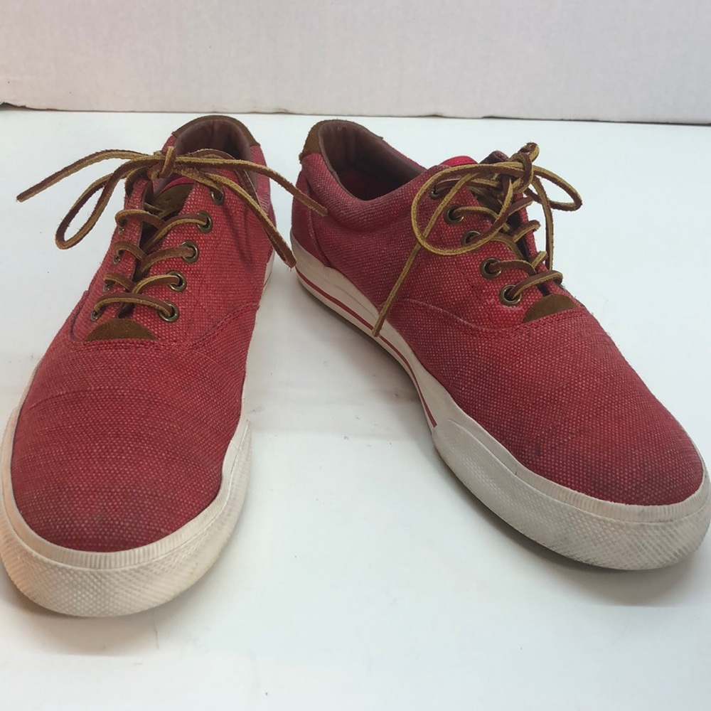 Polo by RL Red Canvas Sneakers Red Pony Size 11